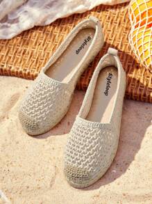 Styleloop 女士平底一脚蹬鞋，波西米亚风格，复古美式，波西米亚风，西部风，音乐节，派对装