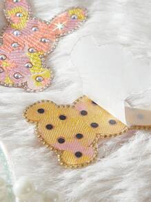 Rhinestone Embellished Reusable Silicone Self-Adhesive Invisible Nipple Cover - Multicolor - View 2