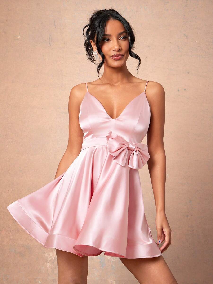 SHEIN DRESS L’Amorae Elegant Strapless Sequin Foldover Fitter