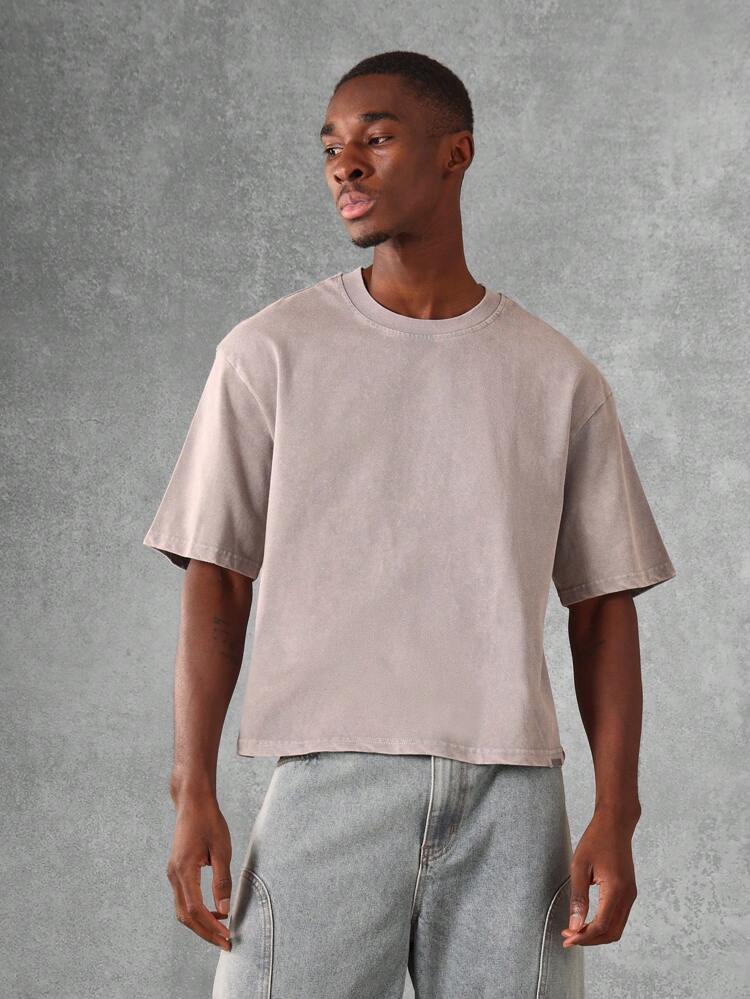 Essential Washed Oversized Crop T-Shirt