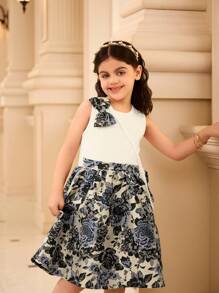 Matching Bowknot Cross-Body Bag,Summer 7th Birthday Elegant Party - White - View 4