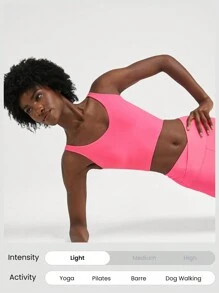 GLOWMODE FeatherFit™ U Back Cropped Active Tank Top Low Impact Yoga Daily