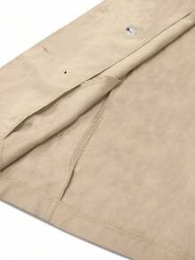 EMERY ROSE Raglan Sleeve Double Breasted Belted Trench Coat Fall Winter Cloth For Women