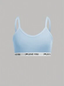 SHEIN 6pcs Tween Girls Casual Sports Letter Graphic Elastic Knit Soft Breathable Underwear Set