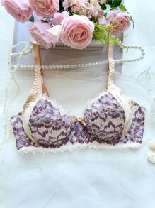 Plus Size Women's Sexy Lace Underwire Bra Lingerie