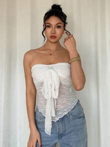 Chiquease 优雅日常中式结休闲抹胸