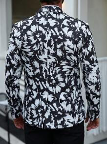 Manfinity AFTRDRK 男士简约时尚休闲西装套装（夹克和裤子），日常穿着