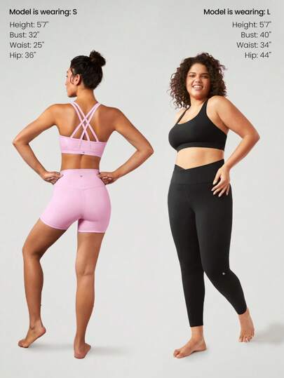 GLOWMODE FeatherFit™ Crossover Strap Sports BH Gym Fall view 7