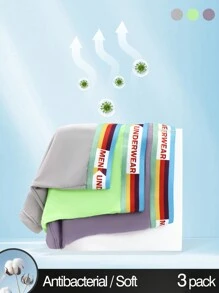 3pcs Teenage Boys Boxer Briefs - Multicolor - View 3