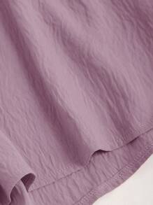 Sweetra Bộ quần áo hai mảnh Slim Fit kèm áo quấn Summer Co Ordbeach Co Ordfestival Co Ord - Bụi tím - Xem 3