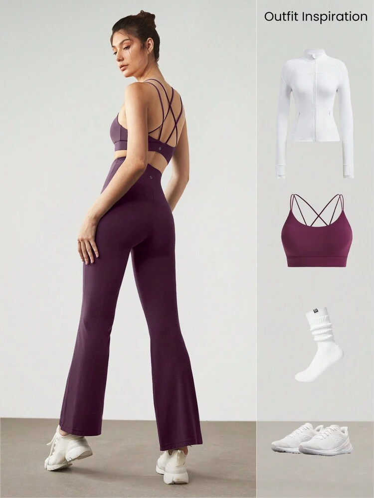 31" FeatherFit™ High-Rise Flared Leggings Pants Low Impact Yoga Pilates Daily