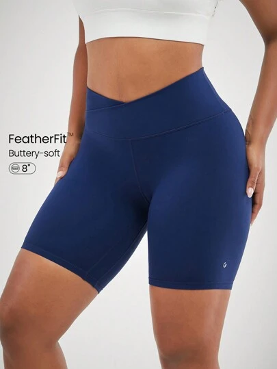 GLOWMODE 8" Pantalones Cortos De Ciclista Cruzado Featherfit™ Transpirables Para Ciclismo, Correr, Gimnasio Y Entrenamiento