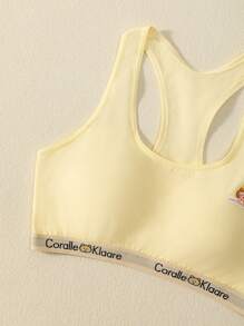 مجموعة 3 قطع ملابس داخلية مناسبة للمراهقات , متكونة من ألوان أحادية وألوان متداخلة, بتصميم جريء وبسيط بدون أكمام - متعدد الألوان - مشاهدة 6