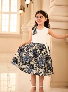 Matching Bowknot Cross-Body Bag,Summer 7th Birthday Elegant Party - White - View 6
