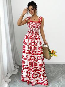 Chiquease Women's Digital Print Long Strap Dress - Multicolor - View 5