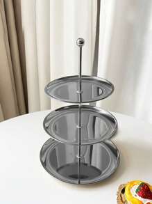 2/3 Layer Cake Stand, Fruit Snack Tray, Stainless Steel Tray, Detachable Restaurant Stand, Dessert Stand, Snack Tray, Candy, Storage Rack