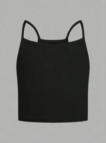 6pcs/Set Young Girl's Simple & Comfortable Camisole Underwear Set - Black and White - View 6