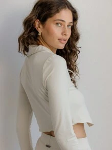 Aralina Leisurewear 双系带短款运动开衫 - 薄荷綠 - 查看 12