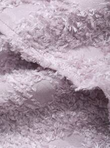 DAZY 2 件套女士方领短款吊带背心上衣和裙子花卉印花套装 - 紫色 - 查看 7