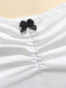 3pcs/Set Fashionable & Comfy Camisole Tank Tops For Teen Girls, White, Apricot & Pink Youth Girls Clothes Young Girls Underwear Undershirts For Girls Tops For Girls - White - View 3