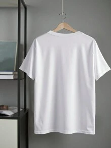 Manfinity Hypemode Expect Freedom With Four Children's Oversized Pattern Printed Knitted Short-Sleeved Lapel Shirt, Suitable For Friends, Boyfriends As Gifts T Shirt Graphic Tshirts Graphic T Shirts Graphic Men T Shirts Men Graphic