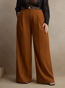 Anewsta Quần ống đứng thường ngày cỡ lớn cho nữ đi làm và đi nghỉ, tốt nghiệp năm mới, trở lại trường, giáo viên dành cho nữ - trái cam - Xem 1