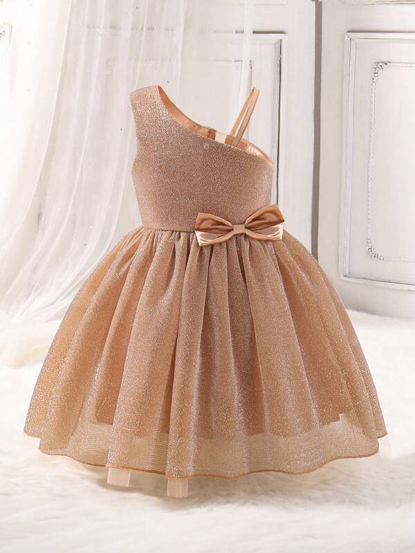 SHEIN Glamorique Kids Fusta De Tulle Stil Printesa Fata Tinera Pentru Copii, Potrivita Pentru Petreceri Toamna