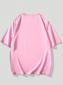 Manfinity Homme Herren Lässig Kurzarm T-Shirt mit Bären Aufdruck in Große Größen