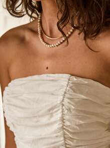 Aralina 夏季外出露肩短款上衣