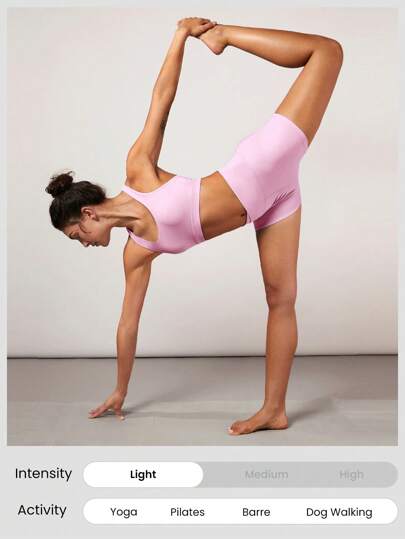 GLOWMODE FeatherFit™ Crossover Strap Sports BH Gym Fall view 5