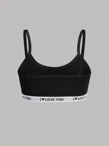 SHEIN 6pcs Tween Girls Casual Sports Letter Graphic Elastic Knit Soft Breathable Underwear Set