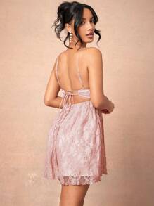 L'Amorae 女式无袖收腰简约短款细肩带连衣裙，休闲度假