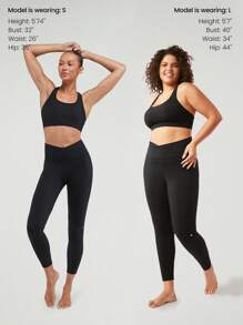 GLOWMODE FeatherFit™ Crossover Strap Sports Bra Gym