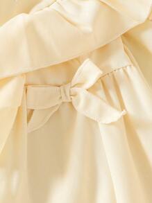 Girls Summer Dress, Baby Girl New Sleeveless Floral Print Fashion Princess Dress - Apricot - View 8