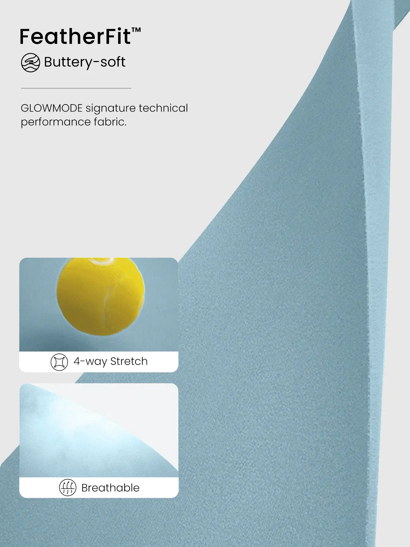 GLOWMODE FeatherFit™ Crossover Strap Sports Bra Gym Fall Winter