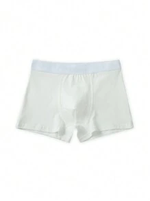 5pcs/Pack Teenage Boys' Minimalist Comfortable Solid Color Underwear Briefs, Spring/Summer