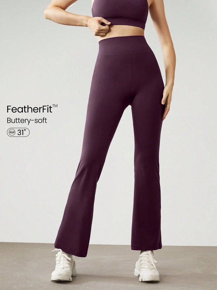 31" FeatherFit™ High-Rise Flared Leggings Pants Low Impact Yoga Pilates Daily