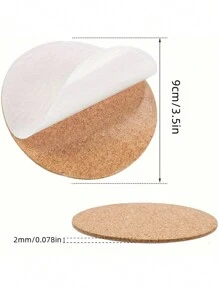 10pcs Pad For Diamond Art, Self-Adhesive Pad For Diamond Painting, Blank Pad For Diy Craft Accessories - Brown - View 2