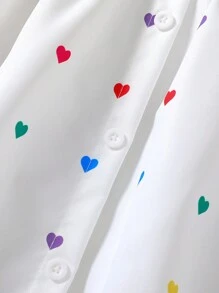 SHEIN 女孩夏季新款时尚马球领露背腰连衣裙，甜美休闲度假风，年轻女孩礼服