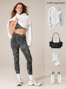 GLOWMODE FeatherFit™ Crossover Strap Sports Bra Gym Fall Winter - Multicolor - View 6