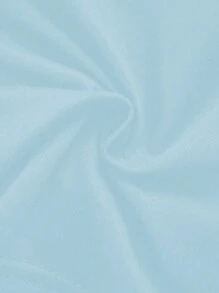 SHEIN Unity Áo ba lỗ in chữ đơn giản dây mảnh cho nữ - Màu xanh lam - Xem 4