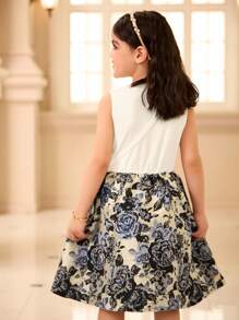 Matching Bowknot Cross-Body Bag,Summer 7th Birthday Elegant Party - White - View 2