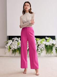 MOTF PREMIUM PRESS CREASE TAILORED SUIT PANTS - Hot Pink - View 5