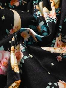 SHEIN Baby Girls Christmas Red Plaid Snowflake Decor Casual Dress, Comfortable & Suitable For New Year Outfit And Daily Casual Wear, Autumn/Winter