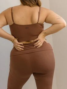 Aralina Curve Sleek Active Low Back Crop Tank Top
