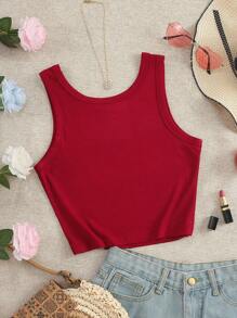 INAWLY 女士圆领心形刺绣休闲背心