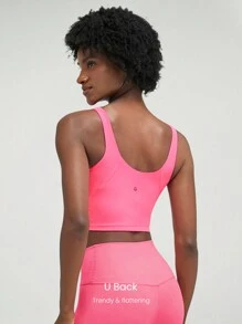 GLOWMODE FeatherFit™ U Back Cropped Active Tank Top Low Impact Yoga Daily