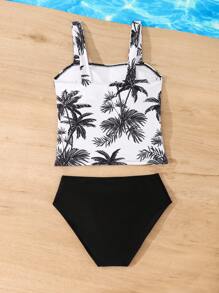 青少年女孩背心比基尼