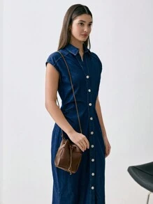 Mini Casual Woven Texture Drawstring Design Crossbody Bag - Coffee Brown - View 4