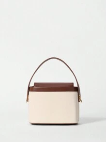 Bolso cuadrado de moda simple para uso diario femenino, compras, viajes, universidad, minimalista, ligero, contraste de color con correa ajustable, bolso de hombro cruzado para mujer para negocios/traslados/trabajo/oficina, esencial para chica, adolescente, estudiante universitaria, mujer de estilo empresarial casual, perfecto para oficina, negocios y trabajo